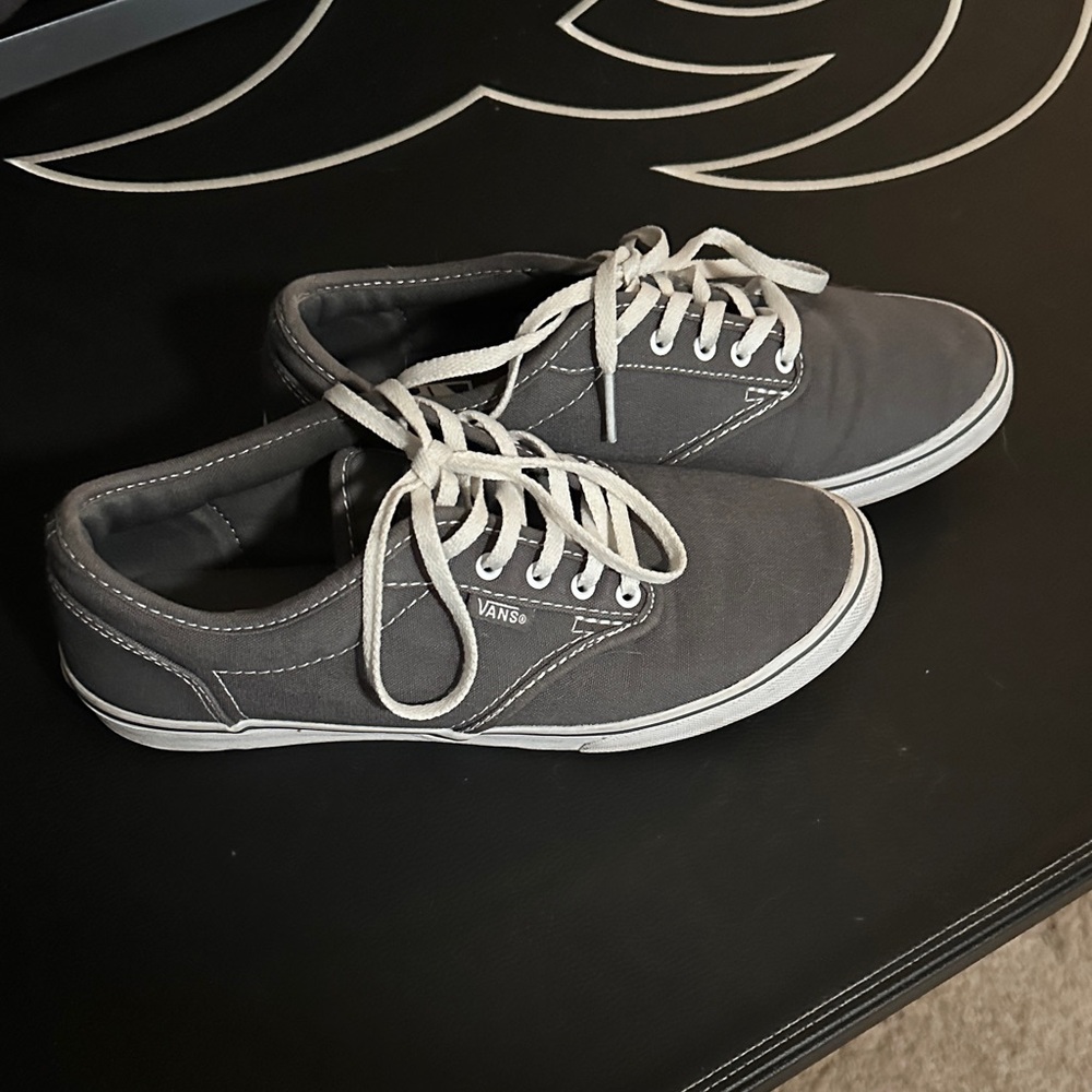 Vans Womens Charcoal Canvas Sneakers